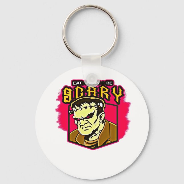 Porte-clés Manger Boire Et Être Effrayant Frankenstein Hallow (Recto)