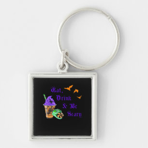 Porte-clés Manger Boire Et Être Effrayant Halloween Minimalis