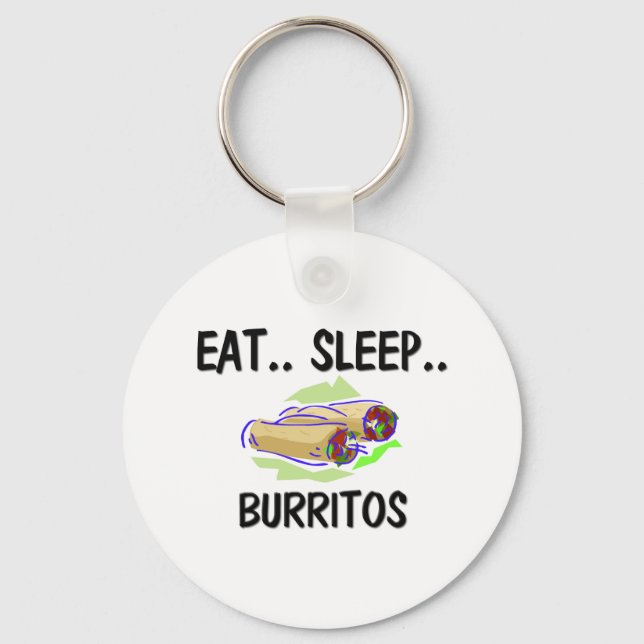 Porte-clés Manger BURRITOS Sleep (Recto)