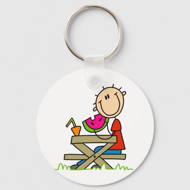Porte-clés Manger de la pastèque (Recto)