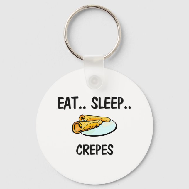 Porte-clés Manger des crêpes de sommeil (Recto)
