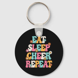 Porte-clés Manger Dormir Acclamer Répéter Cheerleader Cheerle