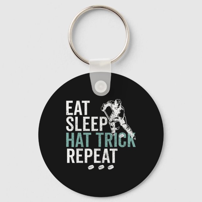 Porte-clés Manger Dormir Coup du Chapeau Répéter Cool Palet d (Recto)