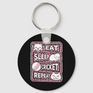 Porte-clés Manger Dormir Cricket Répéter Garçons Fille Enfant