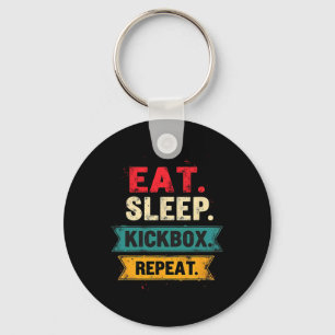 Porte-clés Manger Dormir Kickbox Répéter Kickboxing Mma Boxeu