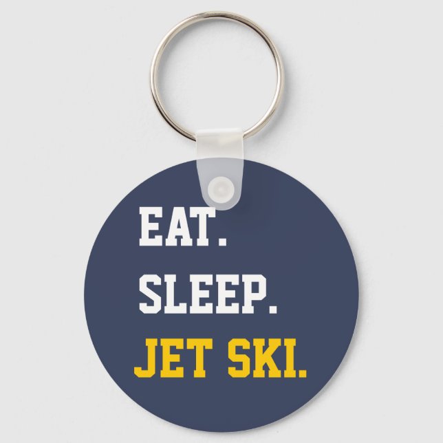 Porte-clés Manger Ski Jet Sleep (Recto)