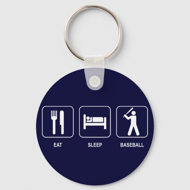 Porte-clés Manger Sleep Baseball Keychain (Recto)