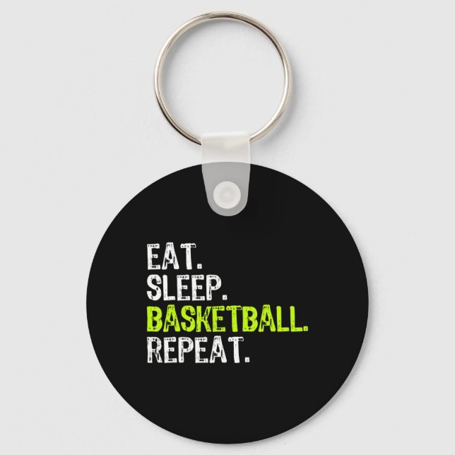 Porte-clés Manger Sleep Basketball Répéter Lecteur Fun Cool L (Recto)