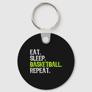 Porte-clés Manger Sleep Basketball Répéter Lecteur Fun Cool L