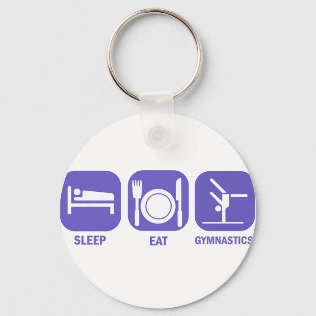 PORTE-CLÉS MANGER SOMMEIL GYMNASTIQUE (Recto)