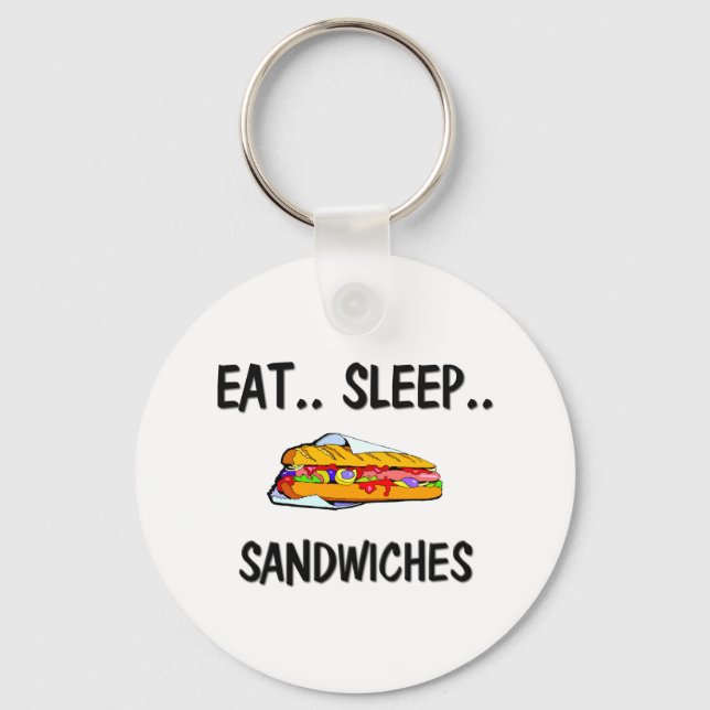Porte-clés Mangez des SANDWICHS (Recto)