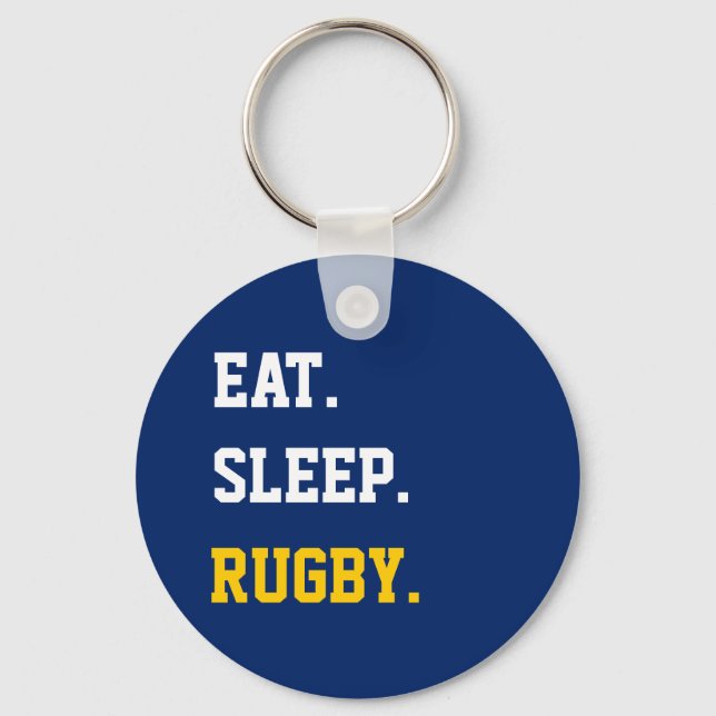 Porte-clés Mangez du rugby (Recto)