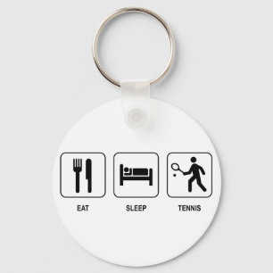 Porte-clés Mangez le porte - clé de tennis de sommeil
