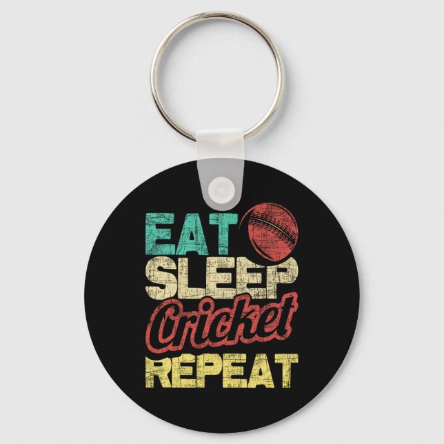 Porte-clés Mangez Sleep Cricket Repeat - Cricketer Tsman Tsma (Recto)