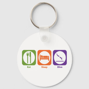 Porte-clés Mangez Sleep Dive