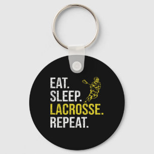 Porte-clés Mangez Sleep Lacrosse Répéter Sports Équipe Cadeau