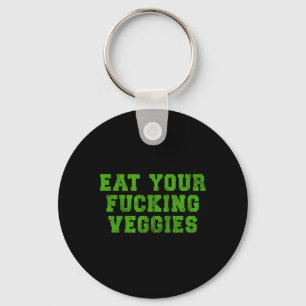 Porte-clés Mangez Vos Légumes Végétariens Humour Culturisme