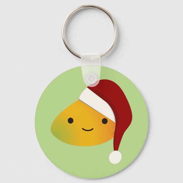 Porte-clés Mango de Noël de Kawaii (Recto)