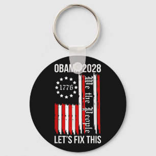 Porte-clés Manifestation politique de 2028 du rétro Obama