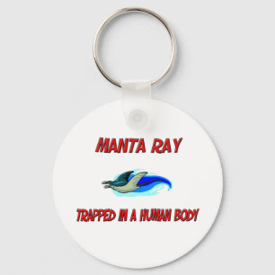 Porte-clés Manta Ray piégé dans un corps humain