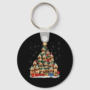 Porte-clés Manteau doux roux Terrier Arbre de Noël Chien San