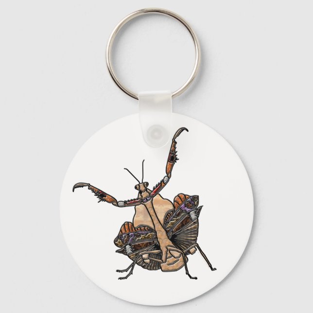 Porte-clés Mantis à feuilles mortes (Recto)