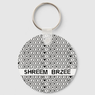 Porte-clés Mantra de l'argent Shreem Brzee blanc