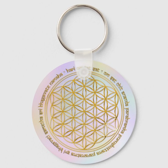 Porte-clés Mantra Moola / Blume Des Lebens | pastel (Recto)
