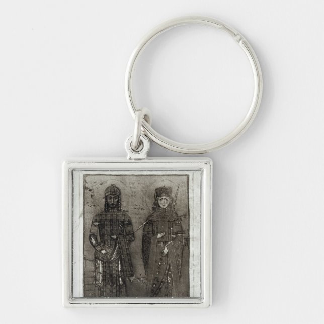 Porte-clés Manuel I Comnenus et impératrice Maria d'Antioch (Devant)