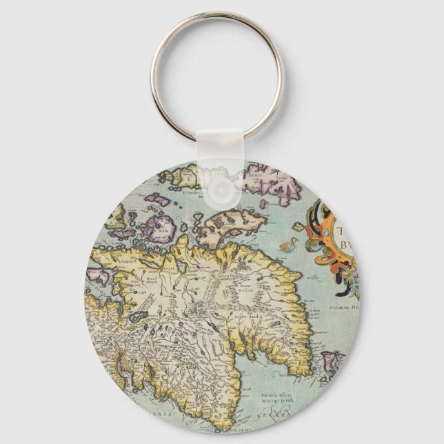Porte-clés Map of Scotland | Écosse militaire (Recto)