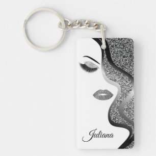 Porte-clés Maquillage à effet pailleté