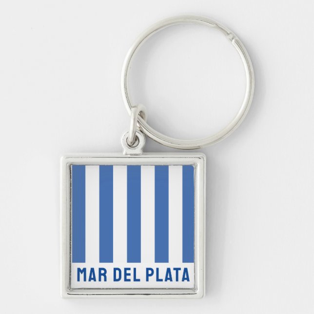 Porte-clés Mar del Plata (Drapeau), Argentine (Devant)