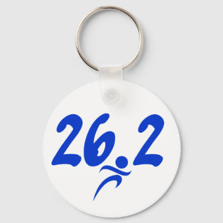 Porte-clés Marathon bleu 26,2