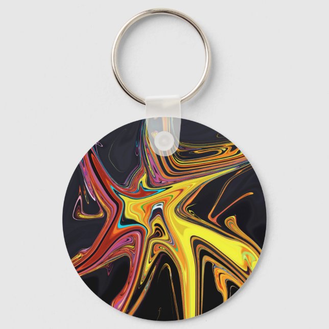 Porte-clés Marbled abstract portrait (Recto)