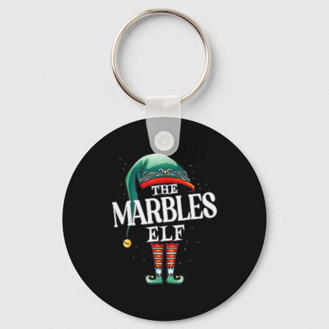 Porte-clés Marbles Elf Christmas Group Xmas Pajama Party  (Recto)