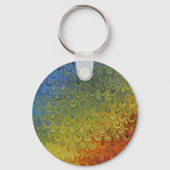 Porte-clés Marbre arc-en-ciel (Recto)