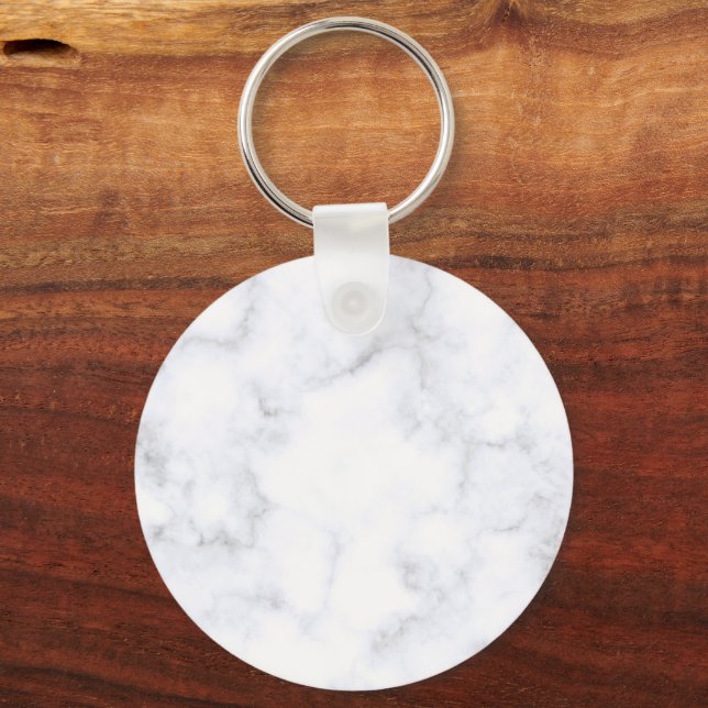 Porte-clés Marbre Blanc Moderne (Recto)