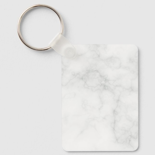 Porte-clés Marbre Blanc Moderne (Recto)