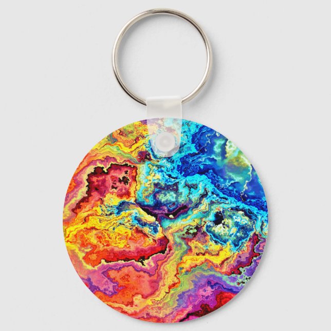 Porte-clés Marbre coloré brillant (Recto)
