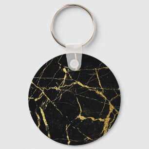 Porte-clés Marbre noir et or