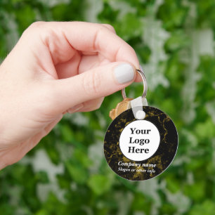 Porte-clés Marbre noir et or