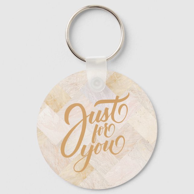 Porte-clés Marbre simple et discret (Recto)