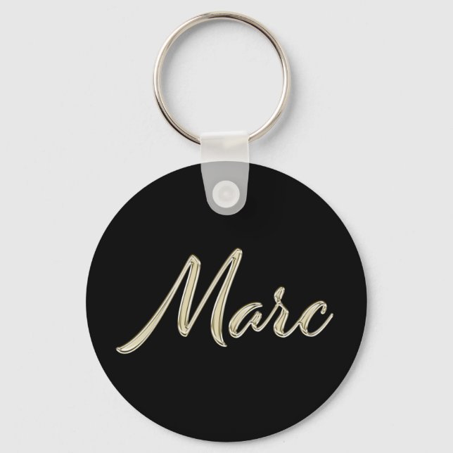 Porte-clés Marc Whitegold Button (Recto)