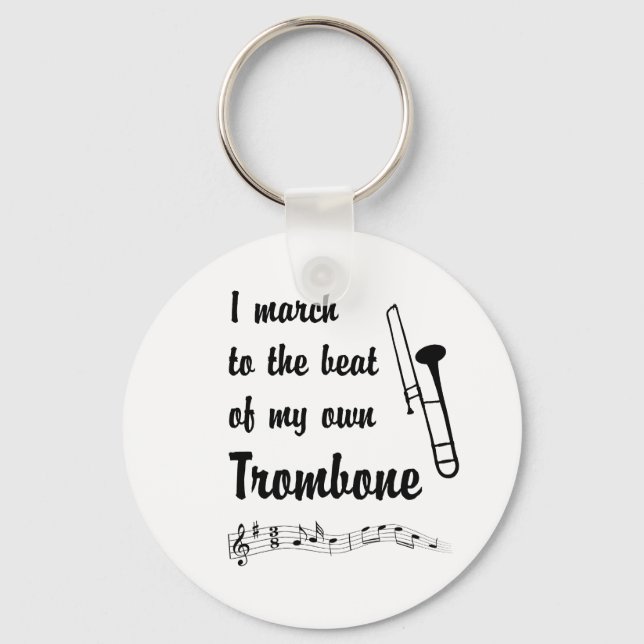 Porte-clés Marche au feu : Trombone (Recto)