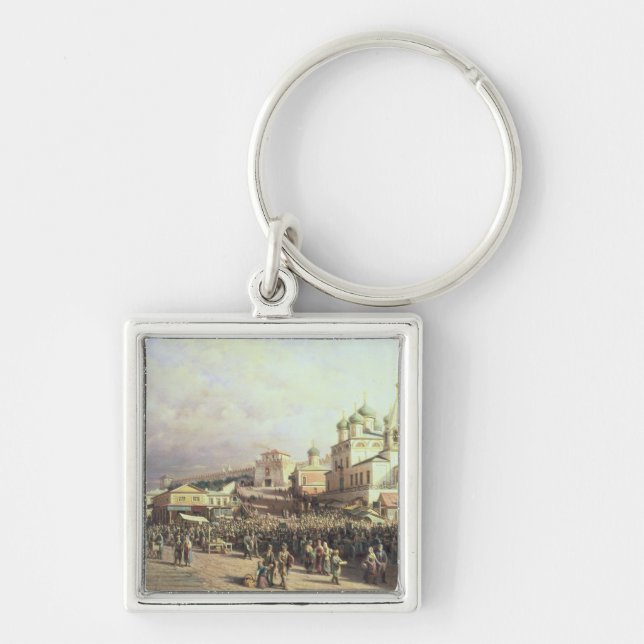 Porte-clés Marché dans Nishny, Novgorod, 1872 (Devant)