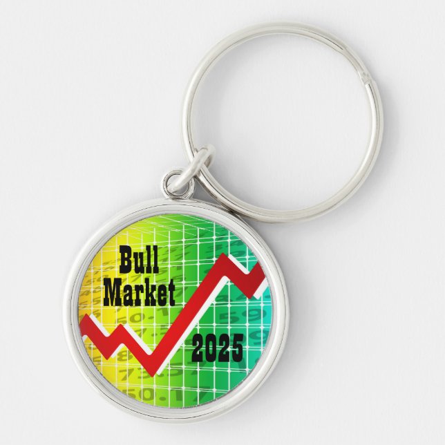 Porte-clés Marché haussier 2025 (Devant)