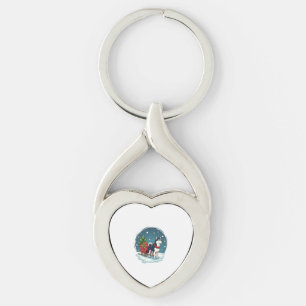 Porte-clés Marche Husky Festive