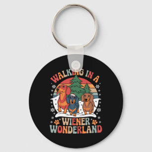 Porte-clés Marche super Dans Un Wonderland Wiener Dachshund T