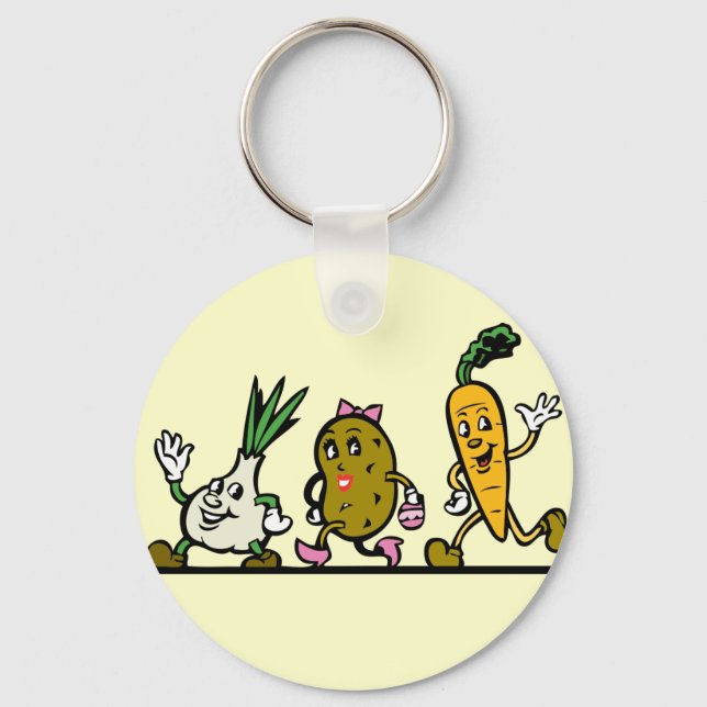 Porte-clés Marcher Légume ! (Recto)