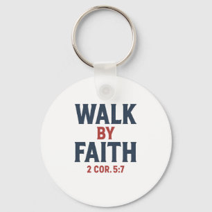 Porte-clés Marcher par la foi 2 Cor 5:7 